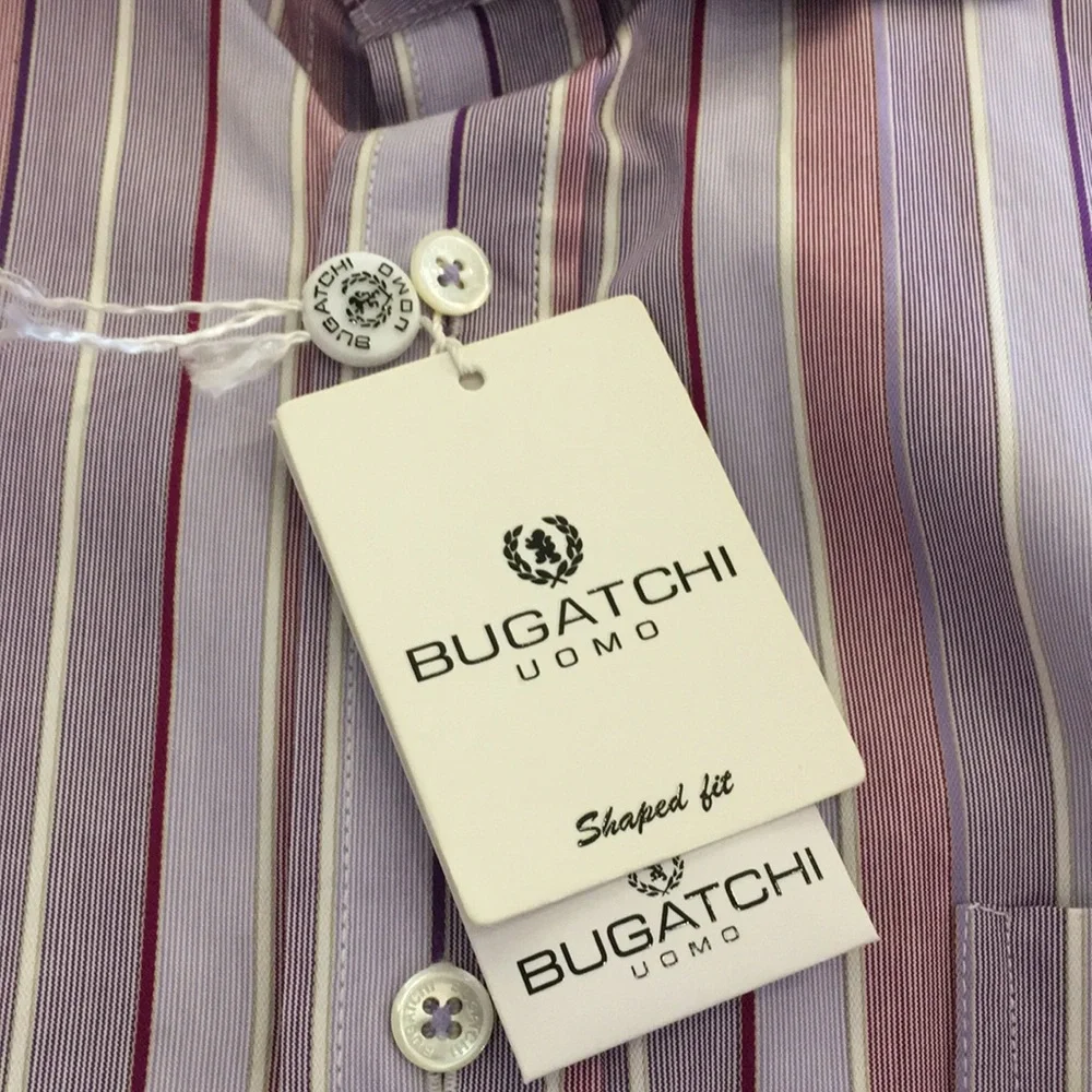 Men’s Dress Shirt NWT Bugatchi Size Large - Picture 4 of 6